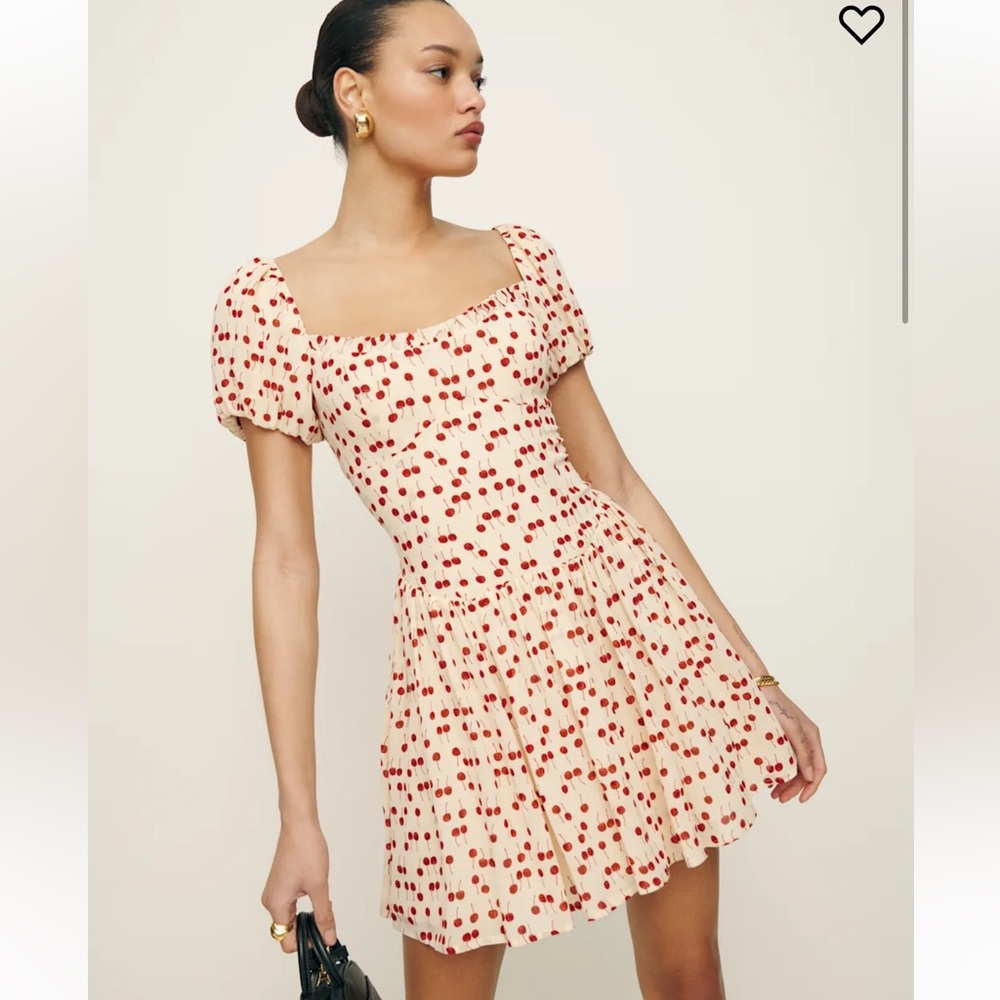 Reformation Davonne Dress Cherry Pudding